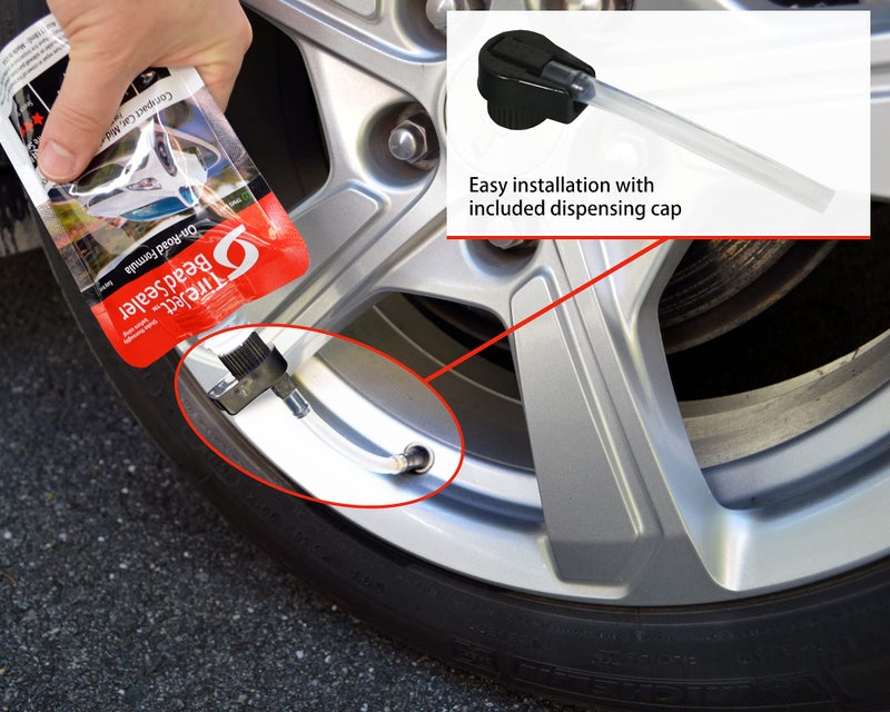 TireJect Automotive Compact Car 2-in-1 Tire Sealant & Bead Sealer Kit for tire Repair of leaks and punctures - Image 3